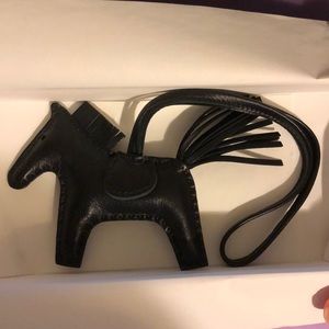💯 Authentic Hermès Redeo Horse Bag Charm PM Balck